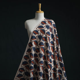 Natural dyed pure mul cotton hand block ajrakh print fabric