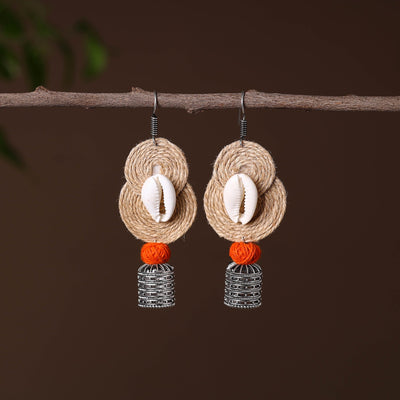  Nikhat German Silver Jute Jhumki Earrings 