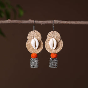  Nikhat German Silver Jute Jhumki Earrings 