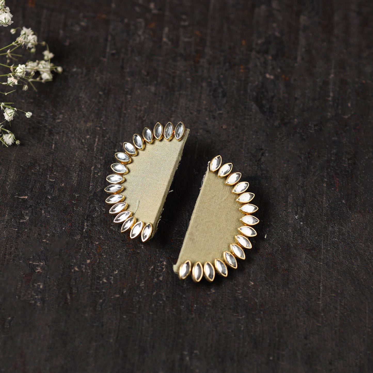 Nidha Stone Work Fabart Earrings Online