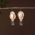  Nikhat German Silver Jute Jhumki Earrings 
