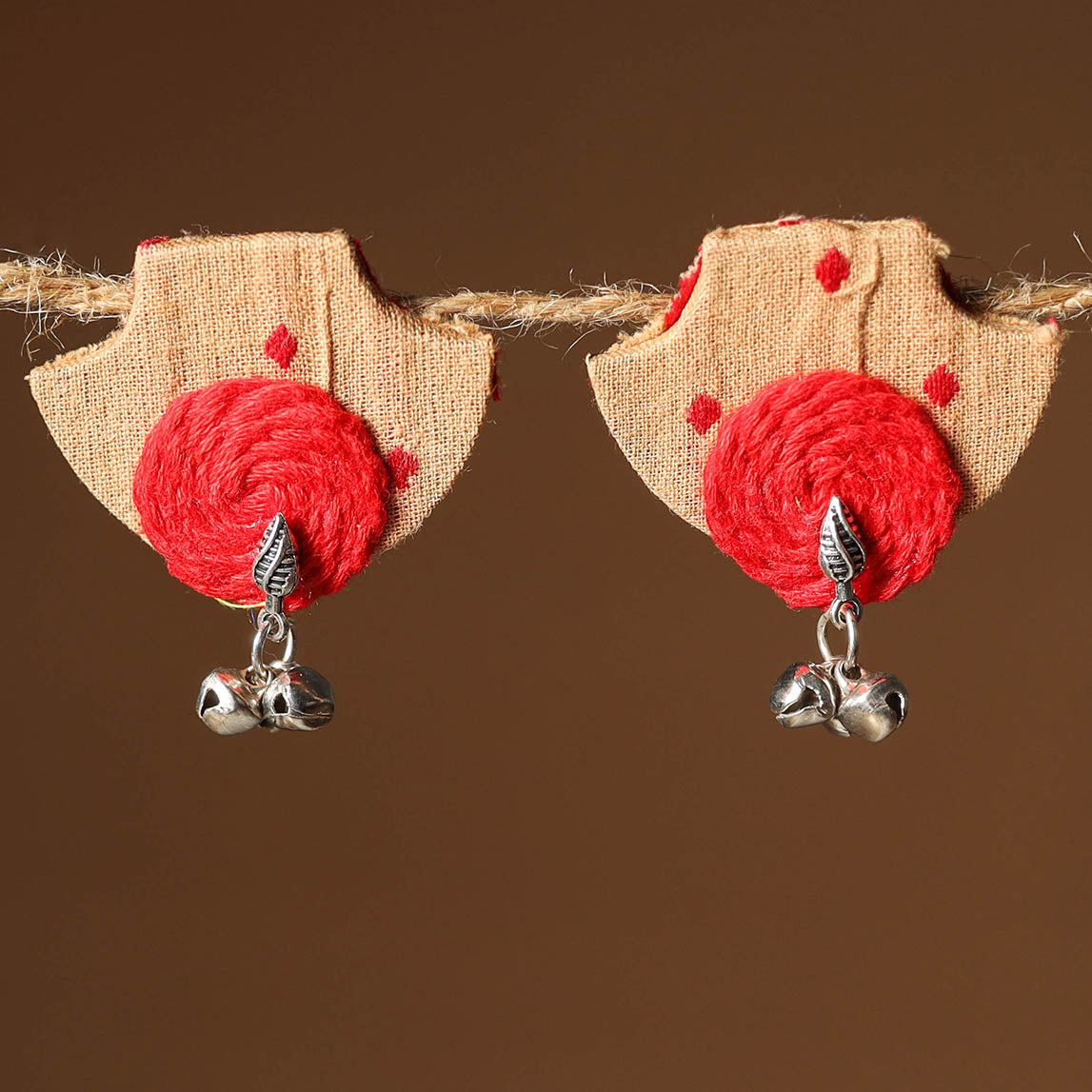 Nikhat Thread Work GS Fabart Earrings 