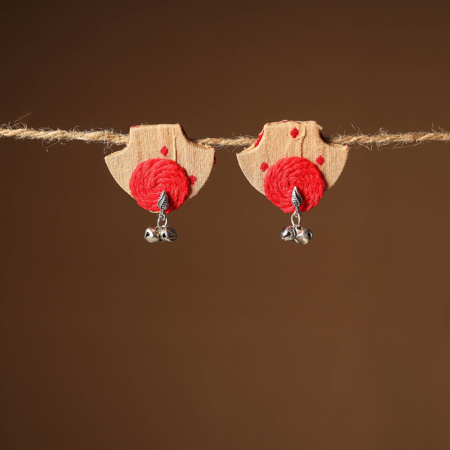 Nikhat Thread Work GS Fabart Earrings 