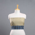Beige - organic kala cotton handloom blouse piece 32