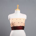 Beige - organic kala cotton handloom blouse piece 37