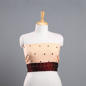 Beige - organic kala cotton handloom blouse piece 37