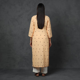 Buy Organic Kala Cotton Handloom Mirror Work Long Kurta Online at iTokri.com