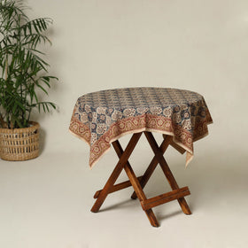 Beige - original pedana kalamkari natural dyed cotton table