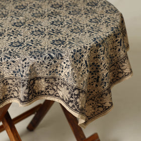 Beige - original pedana kalamkari natural dyed cotton table