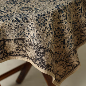 Beige - original pedana kalamkari natural dyed cotton table