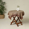 Beige - original pedana kalamkari natural dyed cotton table