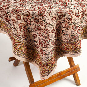 Buy Original Pedana Kalamkari Block Printed Cotton Table Cover Online at iTokri.com