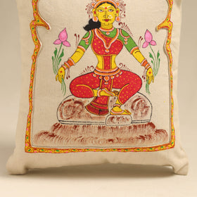 Beige - pattachitra handpainted shoulder bag from odisha 25