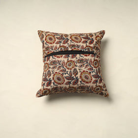Beige - pedana cotton kalamkari cushion cover 03