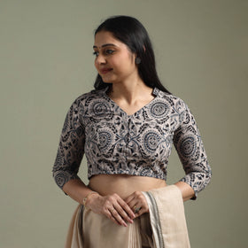 Beige - pedana hand block print cotton natural dyed