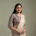 Beige - pedana hand block print cotton natural dyed