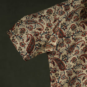 Pedana hand block print natural dyed cotton half sleeve men