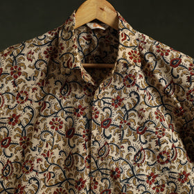 Pedana hand block print natural dyed cotton half sleeve men