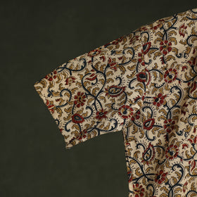 Pedana hand block print natural dyed cotton half sleeve men