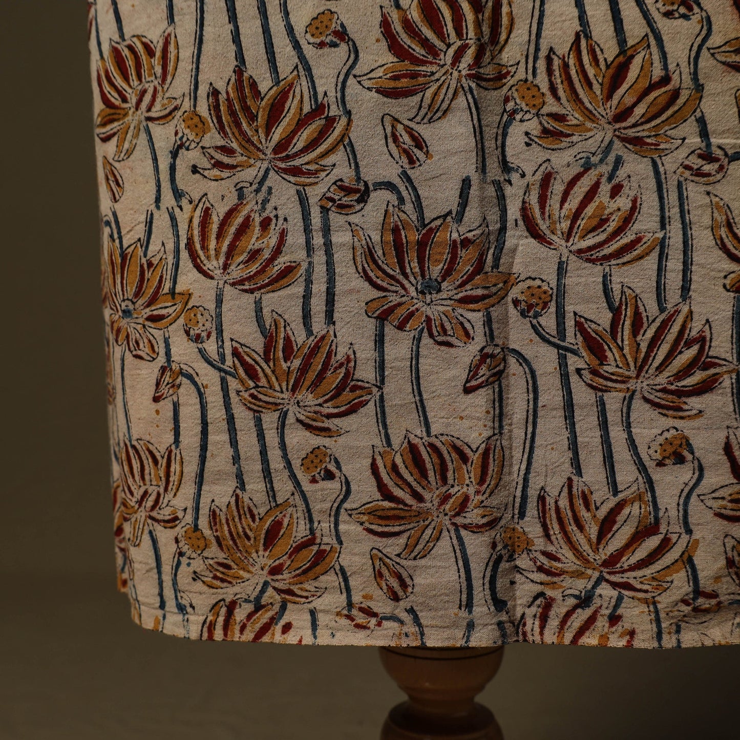 Pedana hand block print natural dyed cotton kalamkari 2pc