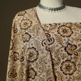 Pedana hand block print natural dyed cotton kalamkari 2pc