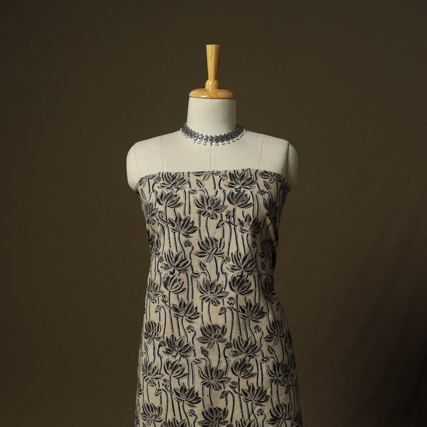 Pedana hand block print natural dyed cotton kalamkari 2pc