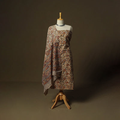 Pedana hand block print natural dyed cotton kalamkari 2pc