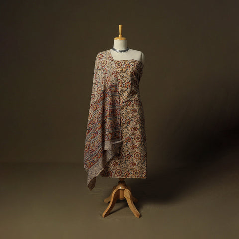 Pedana hand block print natural dyed cotton kalamkari 2pc