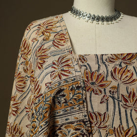 Pedana hand block print natural dyed cotton kalamkari 2pc