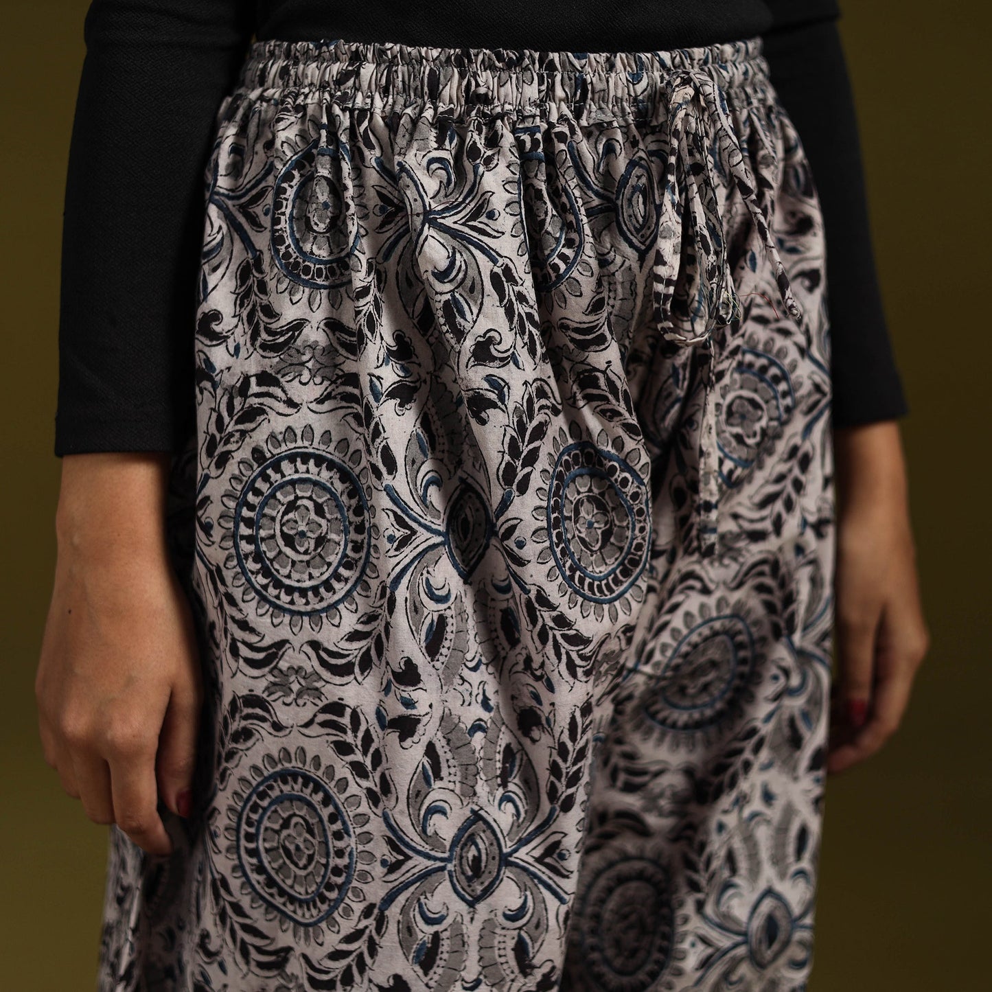 Pedana hand natural dyed cotton kalamkari afghani salwar 17