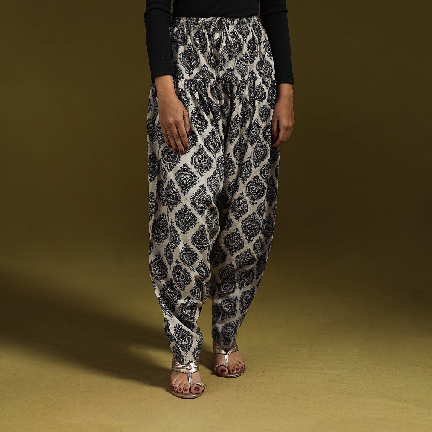 Pedana hand natural dyed cotton kalamkari salwar 03