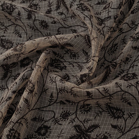 Pedana hand block print natural dyed kota doria cotton