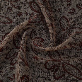 Pedana hand block print natural dyed kota doria cotton