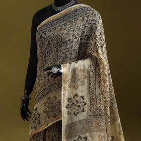 Pedana hand block print natural dyed kota doria cotton