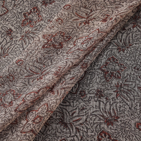Pedana hand block print natural dyed kota doria cotton