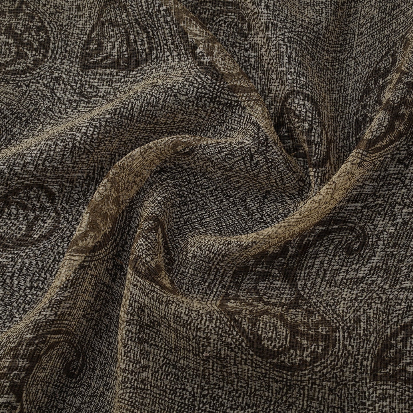 Pedana hand block print natural dyed kota doria cotton