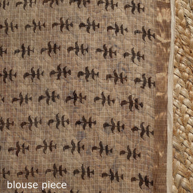 Pedana hand block print natural dyed kota doria cotton