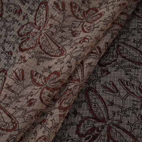 Pedana hand block print natural dyed kota doria cotton
