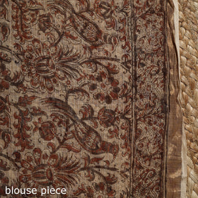 Pedana hand block print natural dyed kota doria cotton