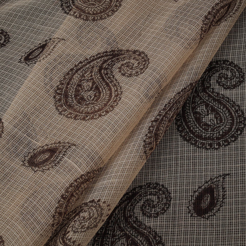 Pedana hand block print natural dyed kota doria cotton