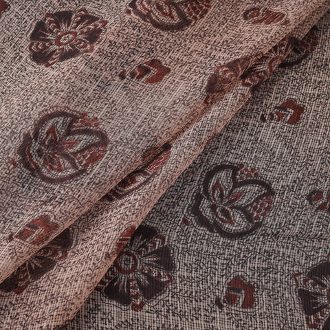 Pedana hand block print natural dyed kota doria cotton