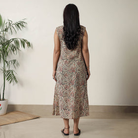 Buy Pedana Kalamkari Block Printed Cotton Dress 16 Online at iTokri.com