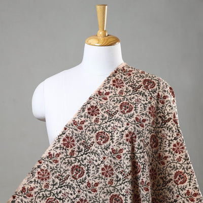 Buy Pedana Kalamkari Block Printed Cotton Fabric Online at iTokri.com
