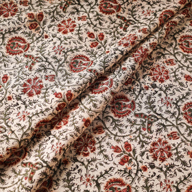 Buy Pedana Kalamkari Block Printed Cotton Fabric Online at iTokri.com
