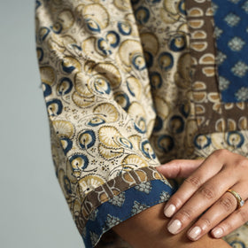  Pedana Kalamkari Block Printed Cotton Kurta with Palazzo Set Online at iTokri.com
