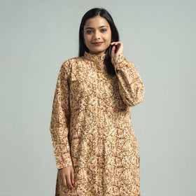 Beige - Buy Pedana Kalamkari Block Printed Cotton Co-Ord Set Online at iTokri.com