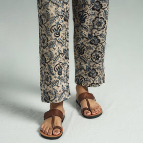 Beige - pedana kalamkari block printed cotton co-ord set