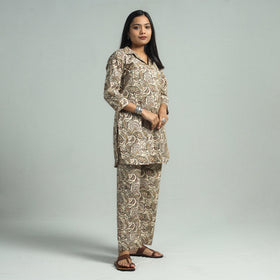 Buy Pedana Kalamkari Block Printed Cotton Co-Ord Set Online at iTokri.com