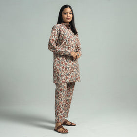 Buy Pedana Kalamkari Block Printed Cotton Co-Ord Set Online at iTokri.com