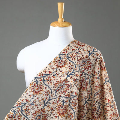 Buy Pedana Kalamkari Block Printed Mul Cotton Fabric Online